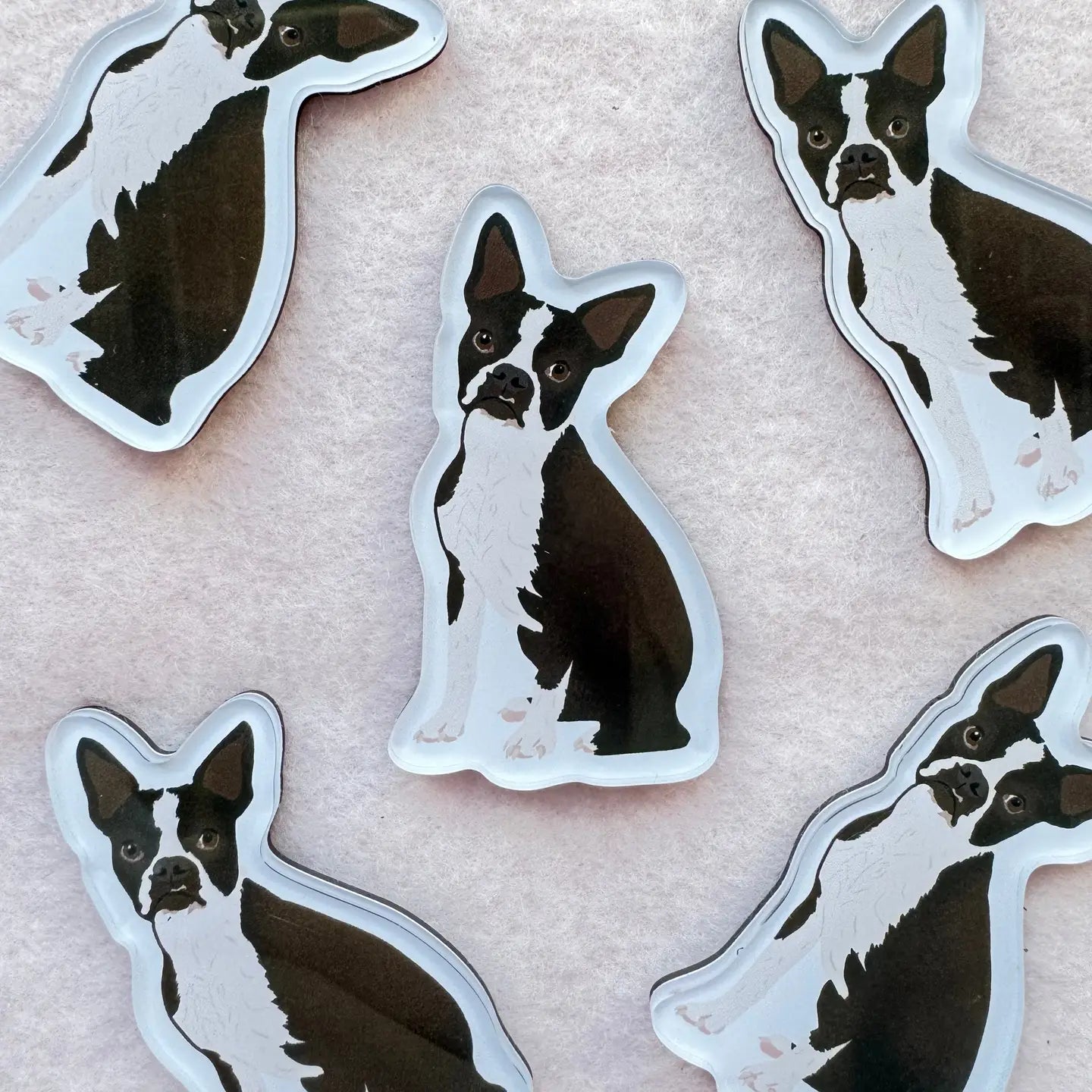 Black Boston Terrier Dog Magnet