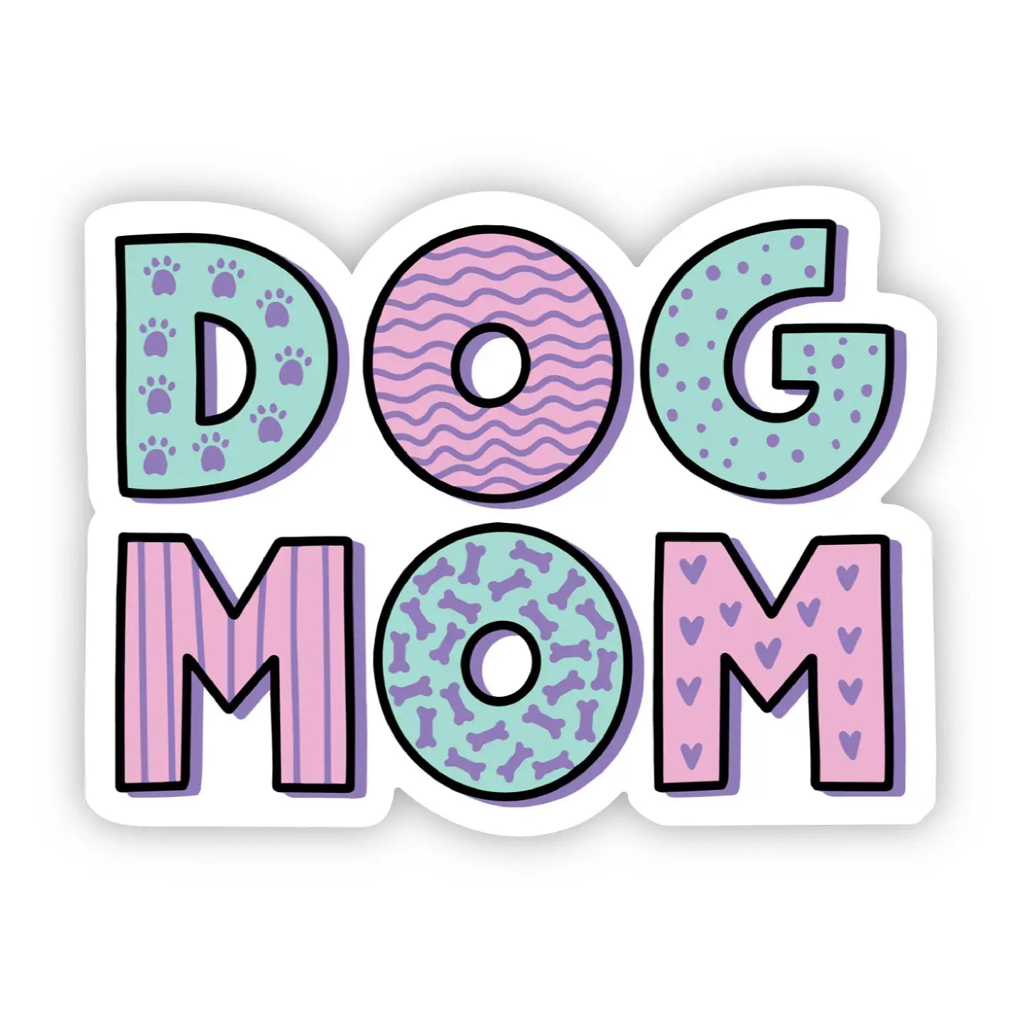 Bold Dog Mom Sticker