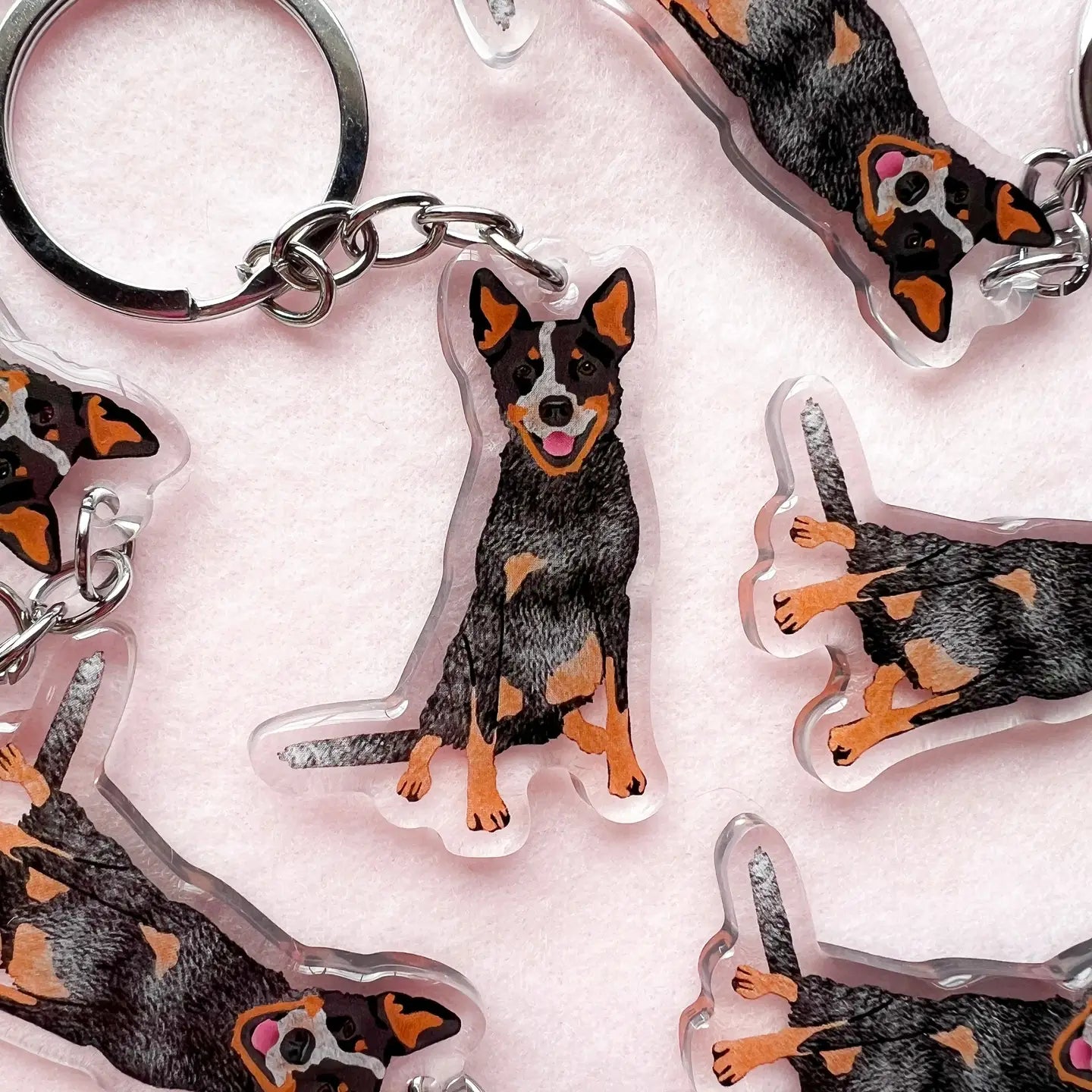 Heeler (Blue), Cattle Dog (Blue) Keychain