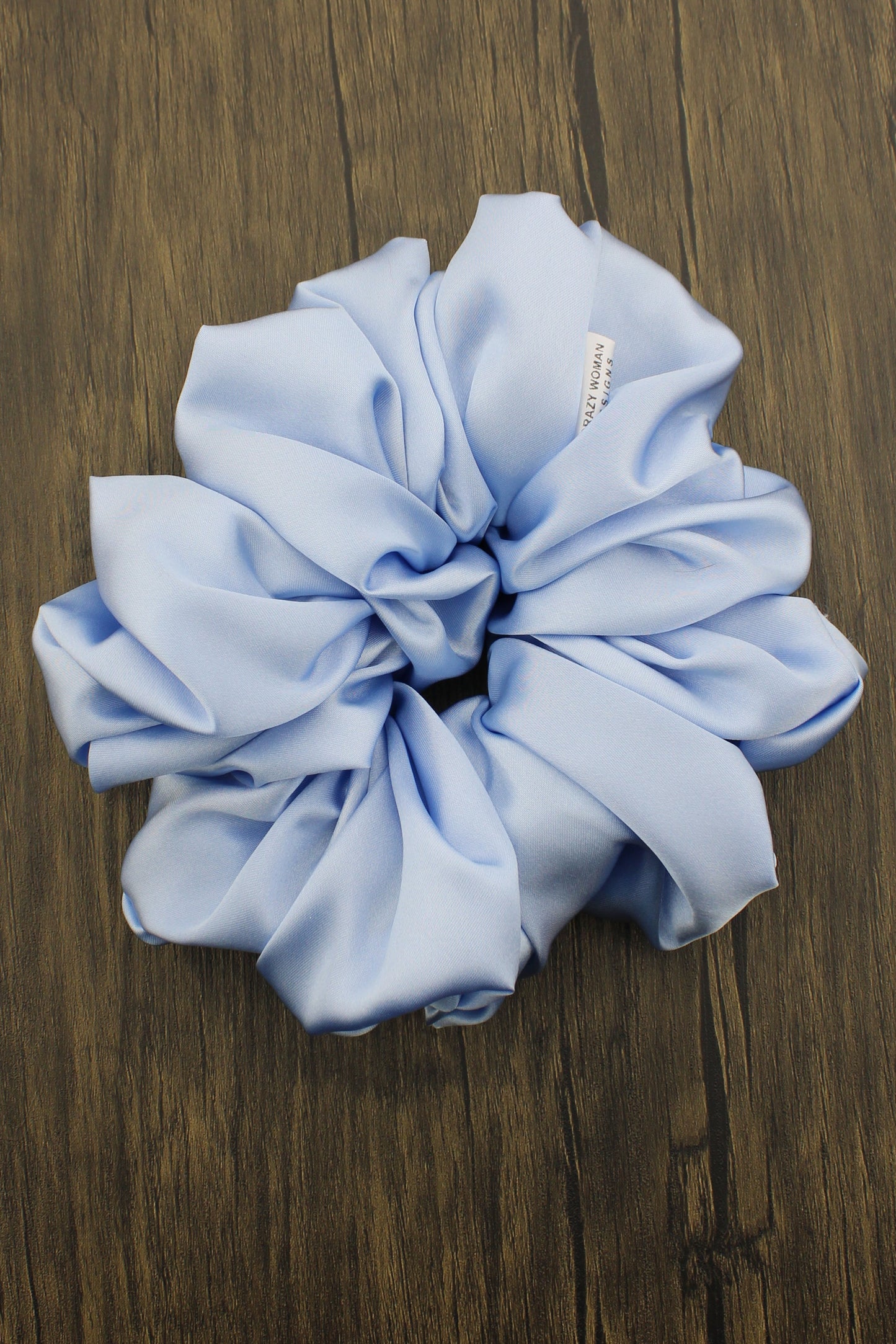 "Skye" Light Blue Scrunchies - XXL Satin