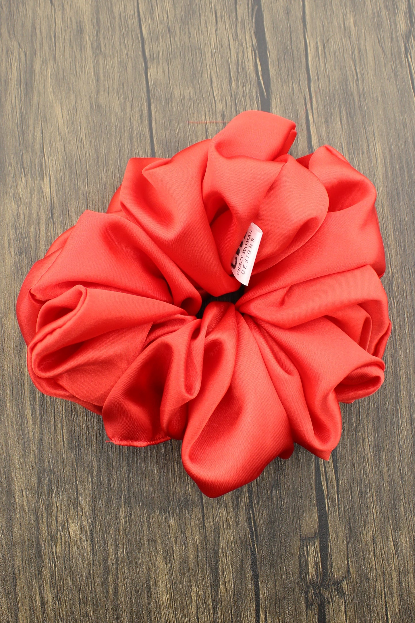 "Charity" Red Scrunchies - XXL Satin