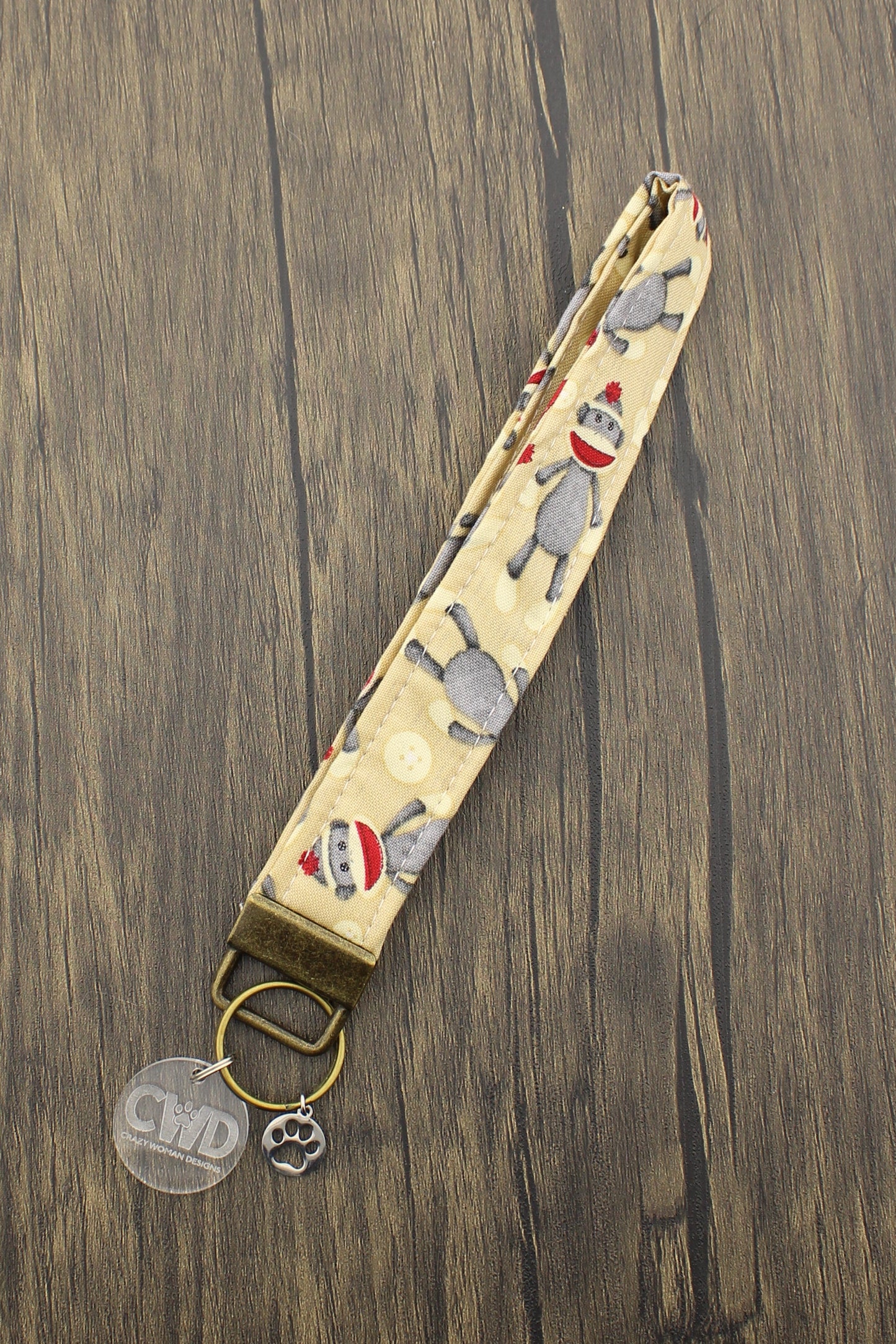 Sock Monkey Wristlet