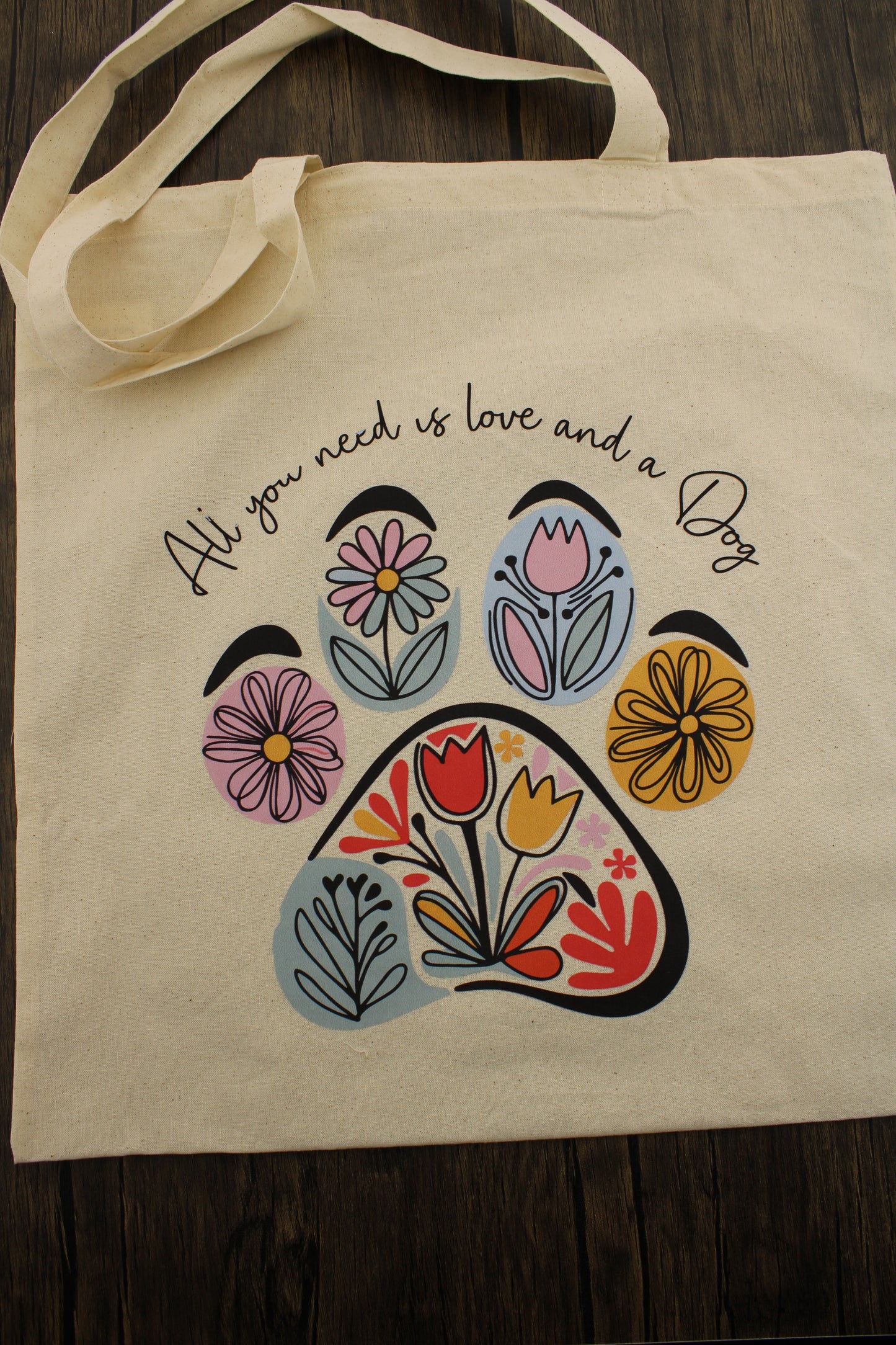 All you need is love and a dog Tote