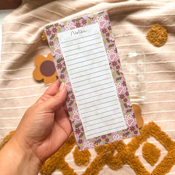 Paws and Petals Notepad