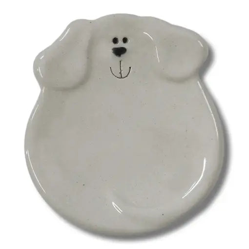 White Ceramic Dog Dish