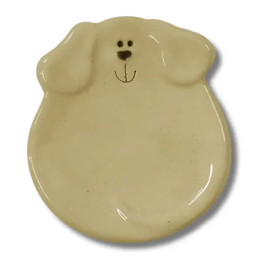 Yellow Ceramic Dog Dish