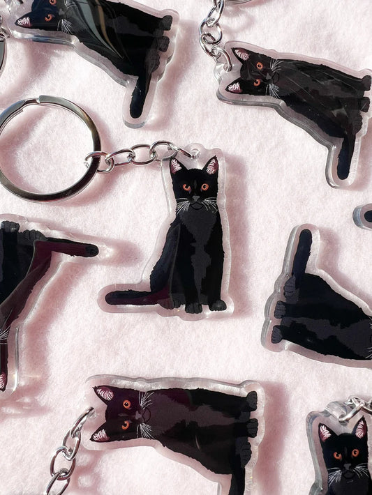Black Cat Keychain