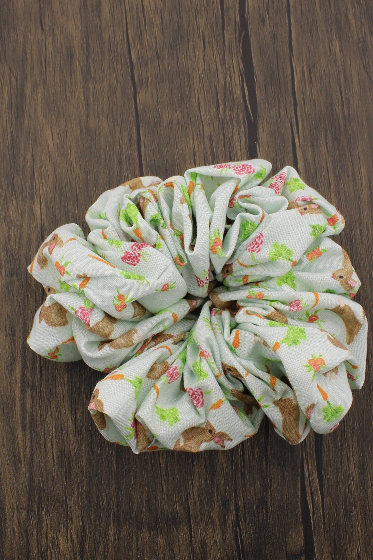 Bunnies and Carrots Scrunchies - XXL Cotton