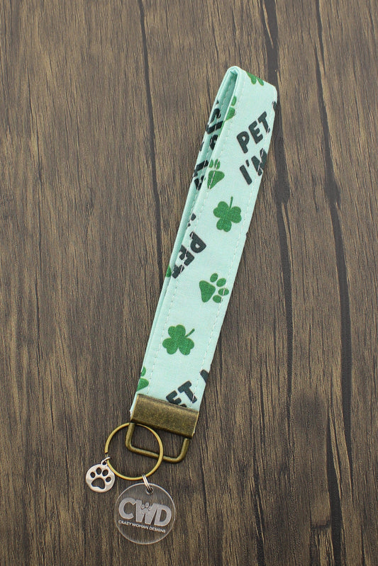 Pet Me I'm Irish Wristlet