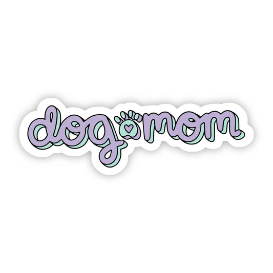 Purple Dog Mom Sticker