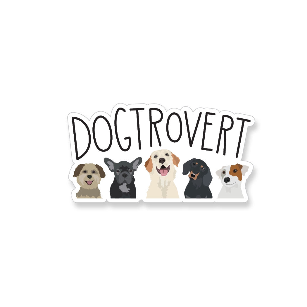 Dogtrovert Sticker